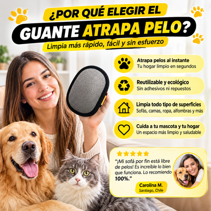PetGlove Pro™- PACK 2 Guante Removedor Pelo 2 En 1