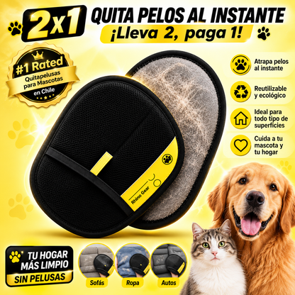 PetGlove Pro™- PACK 2 Guante Removedor Pelo 2 En 1