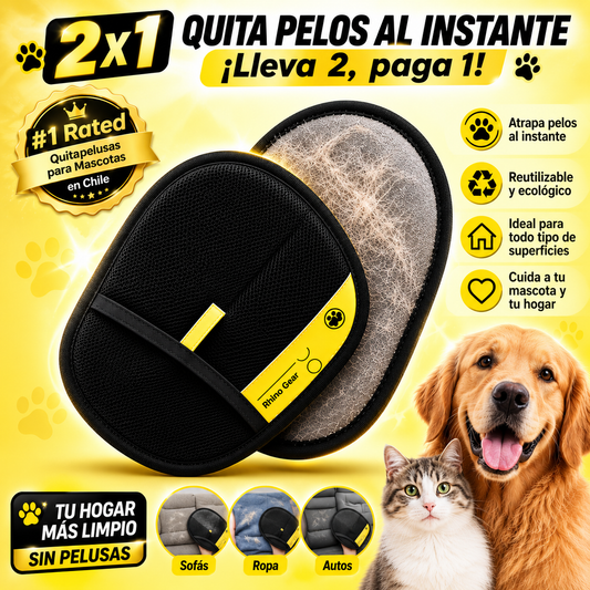 PetGlove Pro™- PACK 2 Guante Removedor Pelo 2 En 1