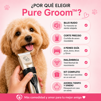 Pure Groom™-Cortadora inalambrica de tu mascota
