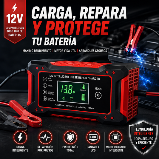 CARGADOR REPARADOR DE BATERIAS PARA AUTO